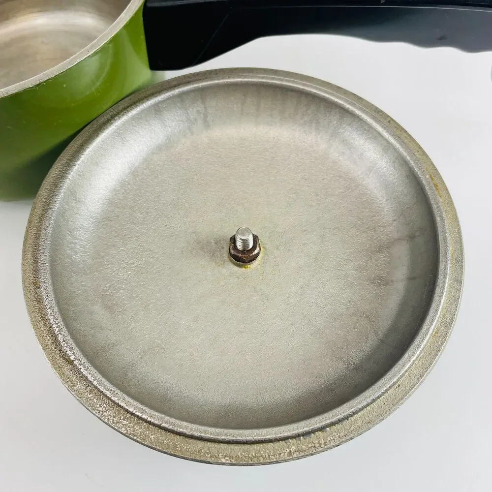 VTG 1 Quart Club Aluminum Avocado Green Saucepan Sauce Pot Pan w/ Lid USA MCM